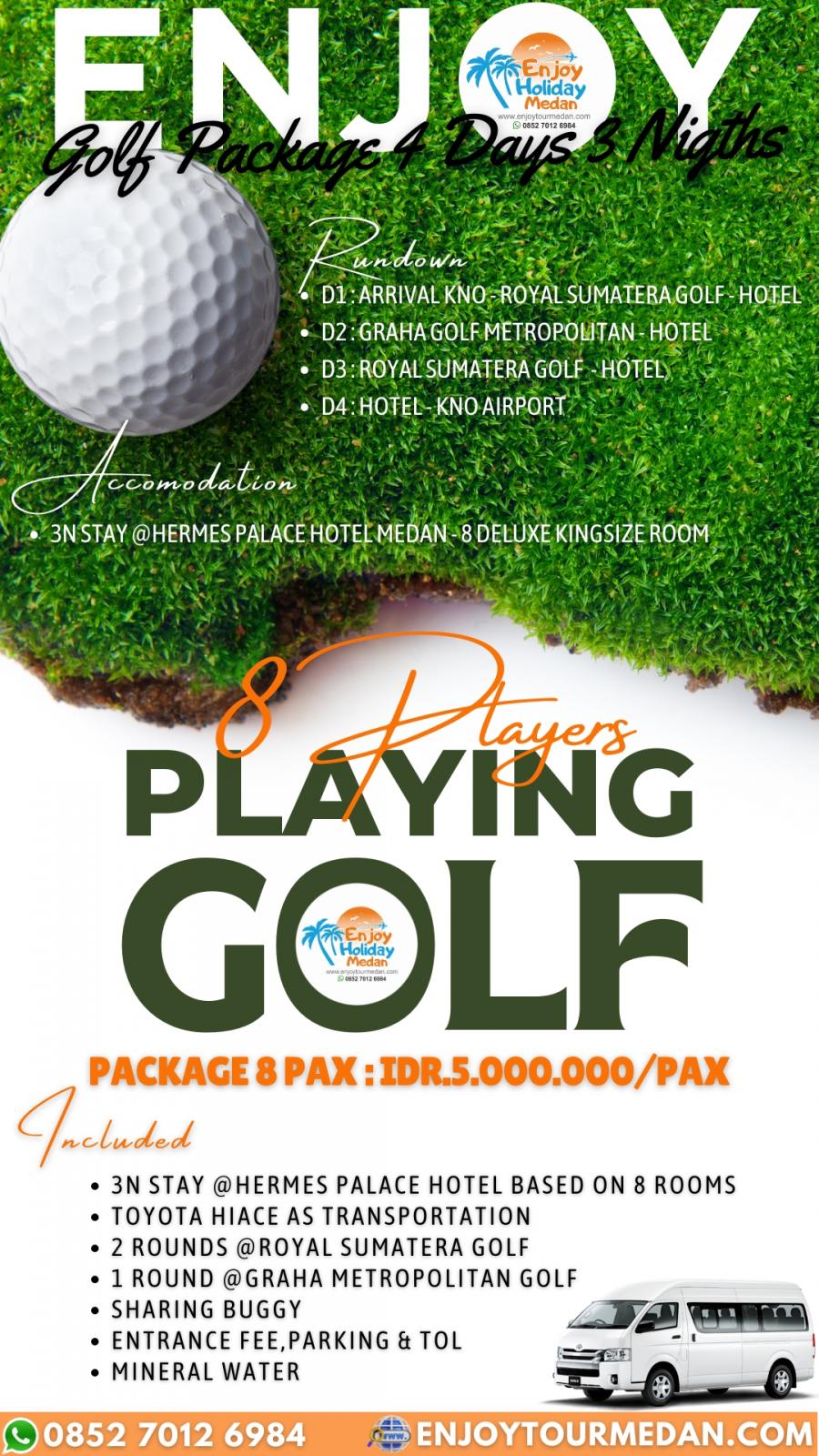 4D3N ENJOY GOLF MEDAN PACKAGE
