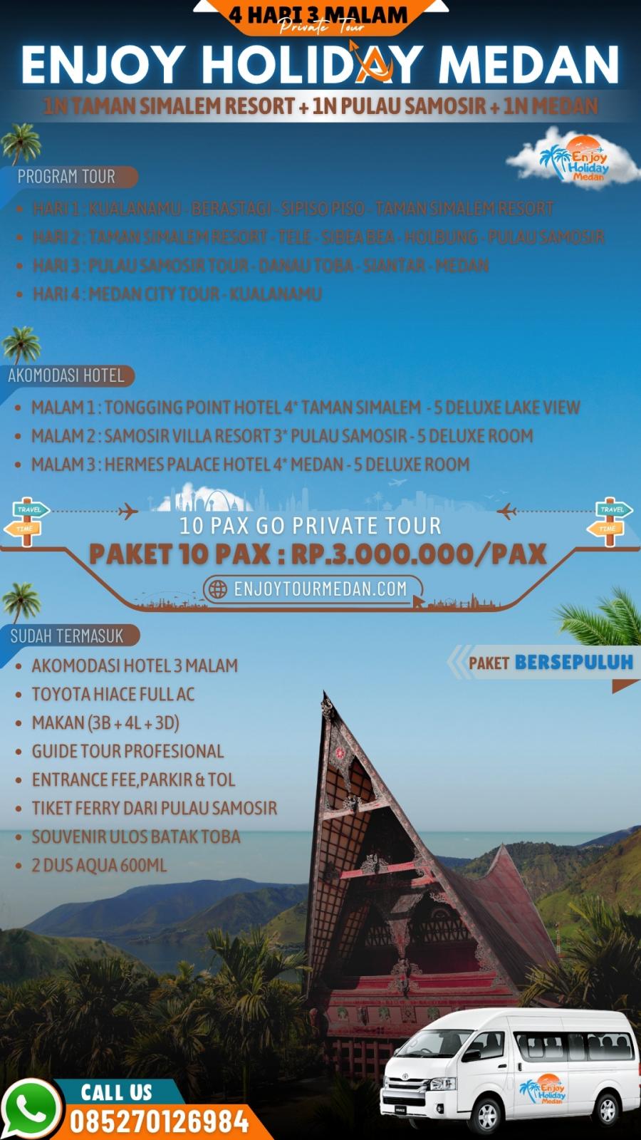 5 Hari 4 Malam Danau Toba