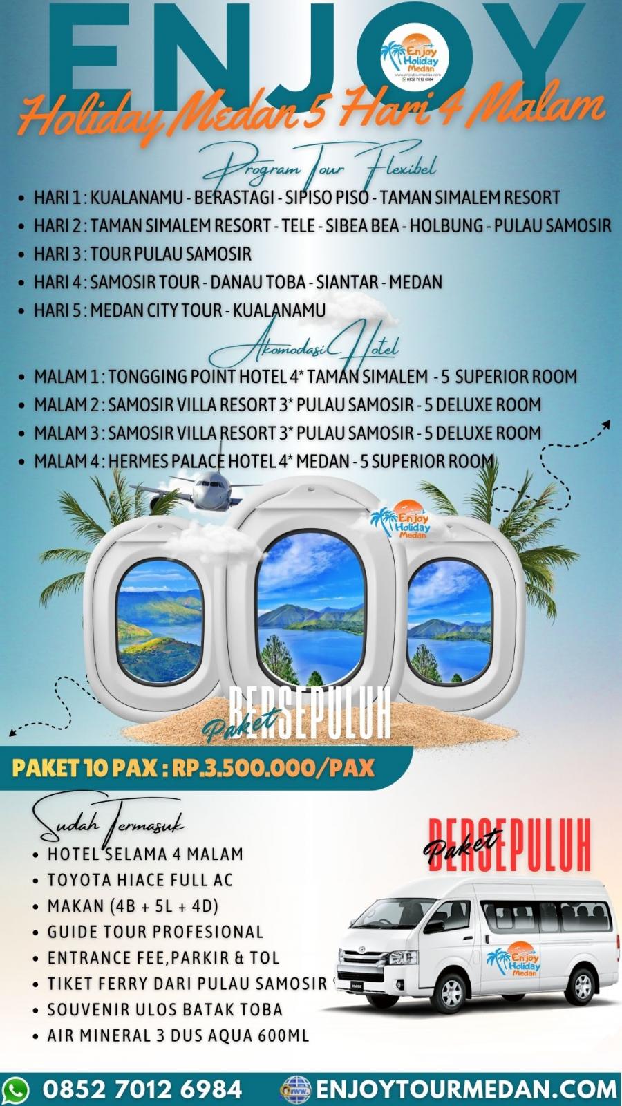 5D4N Medan Lake Toba