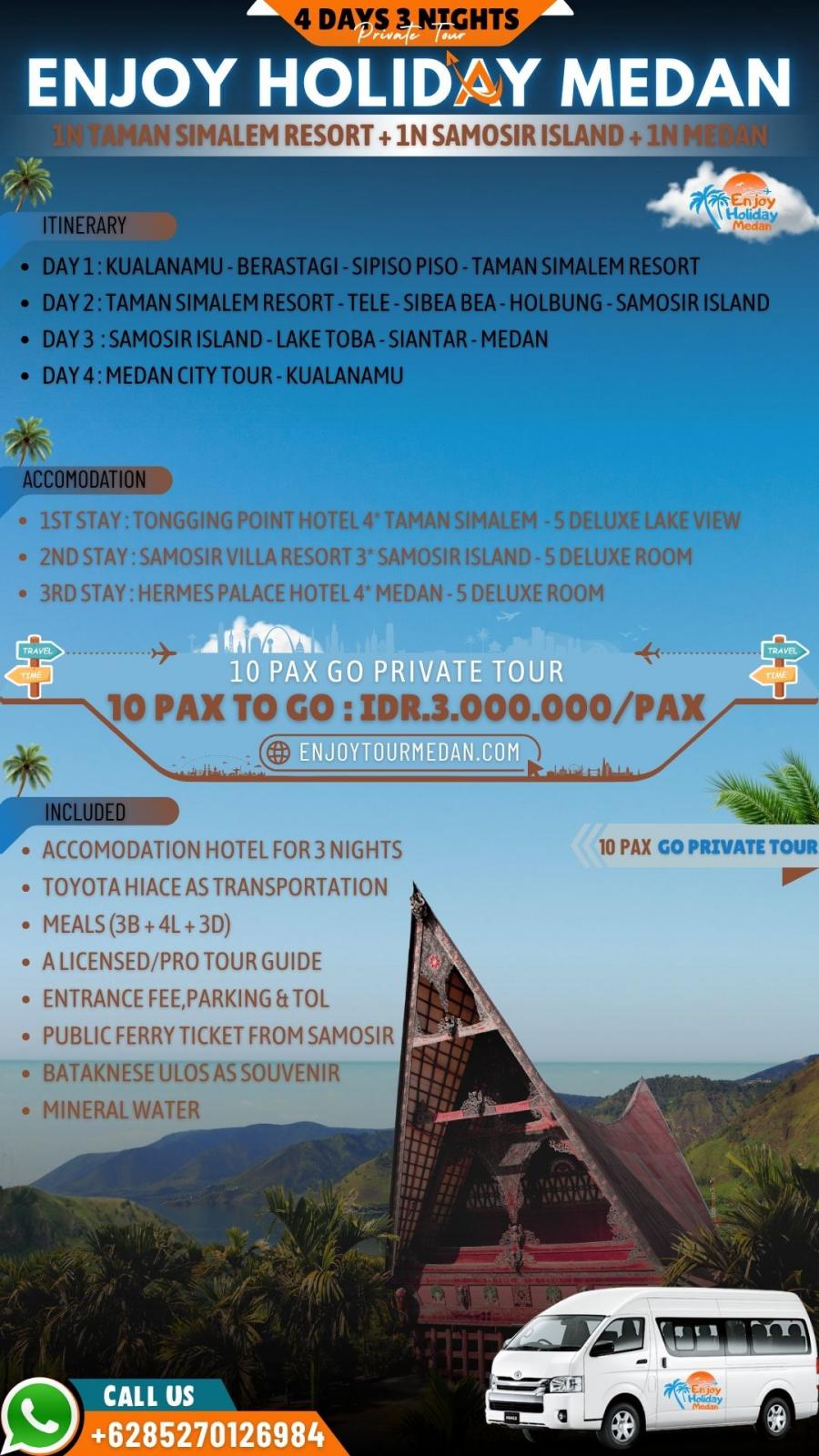 Medan Tour and Lake Toba