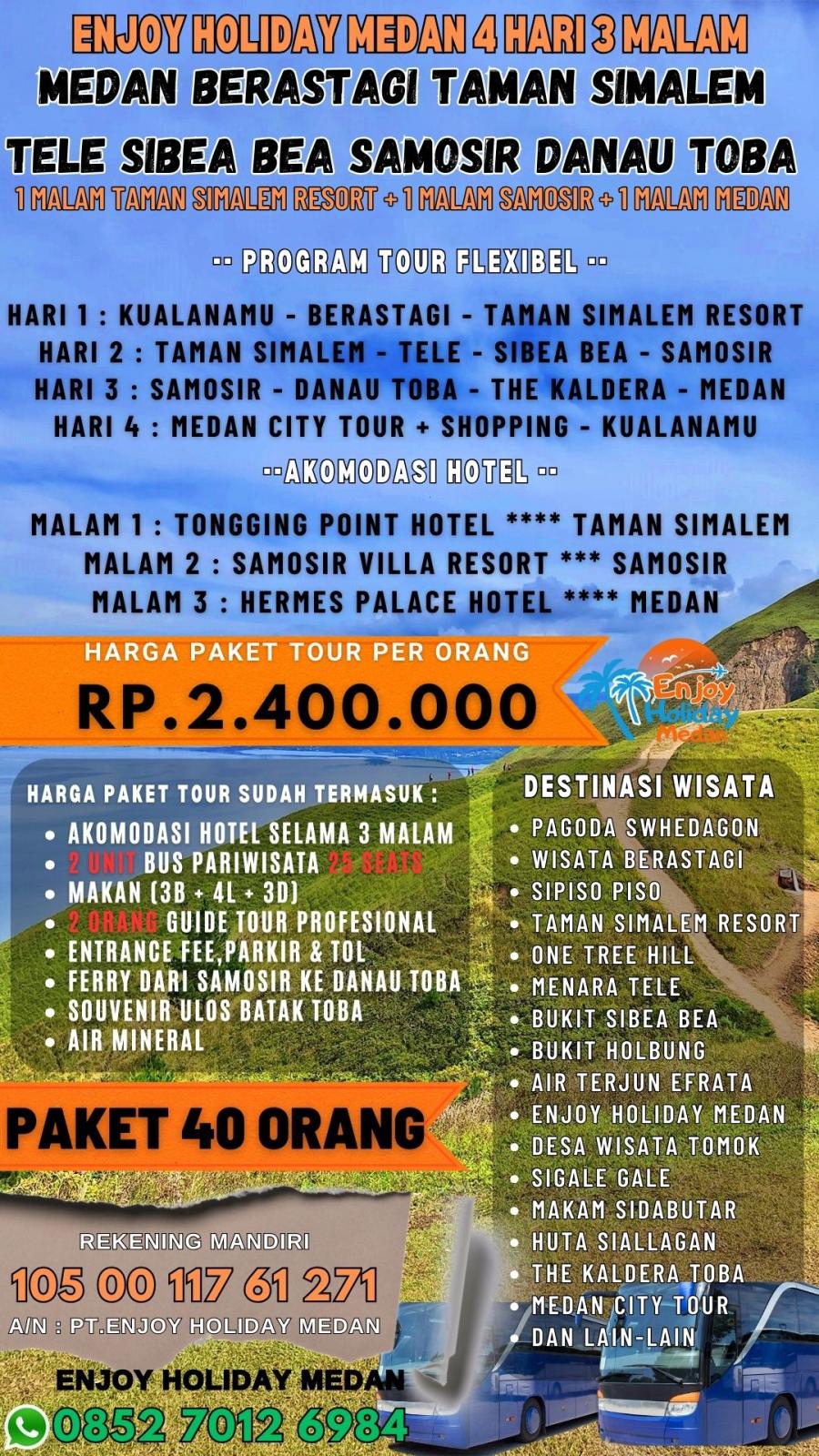 Paket Tour Taman Simalem Resort 4 Hari 3 Malam