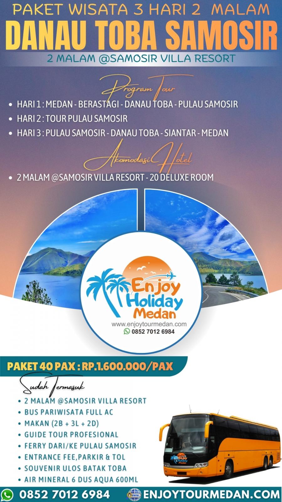 Paket Wisata Danau Toba 3 Hari 2 Malam