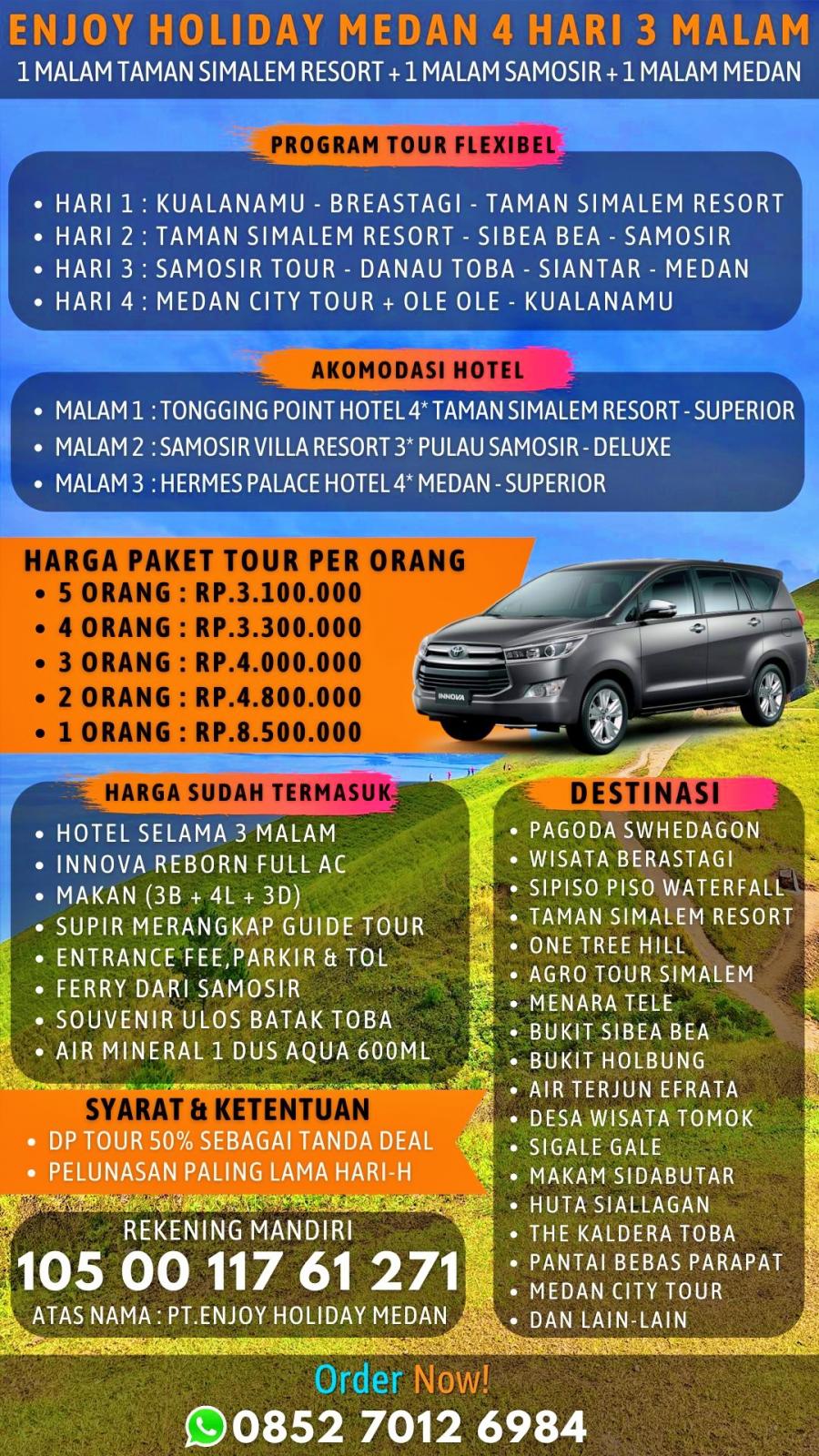 Paket Wisata Danau Toba