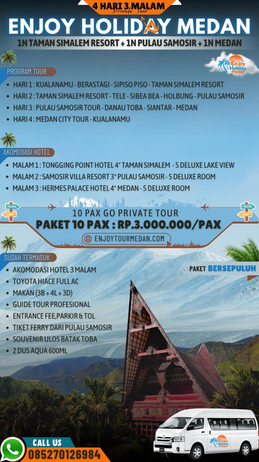 Tour Medan Berastagi Parapat